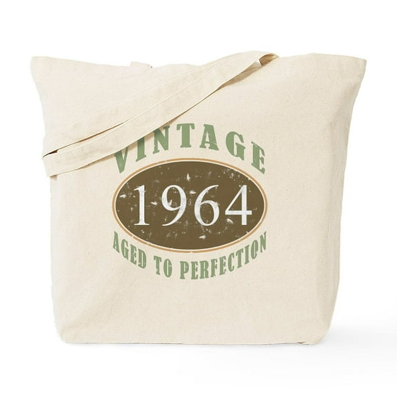 CafePress - 1964 Vintage Birthday Tote Bag - Unisex Canvas Tote Bag, Beige, 1-Piece