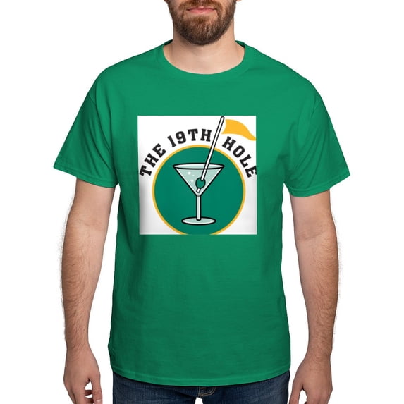 CafePress - 19Th Hole Ash Grey T Shirt - Men's Classic Graphic Cotton T-Shirt