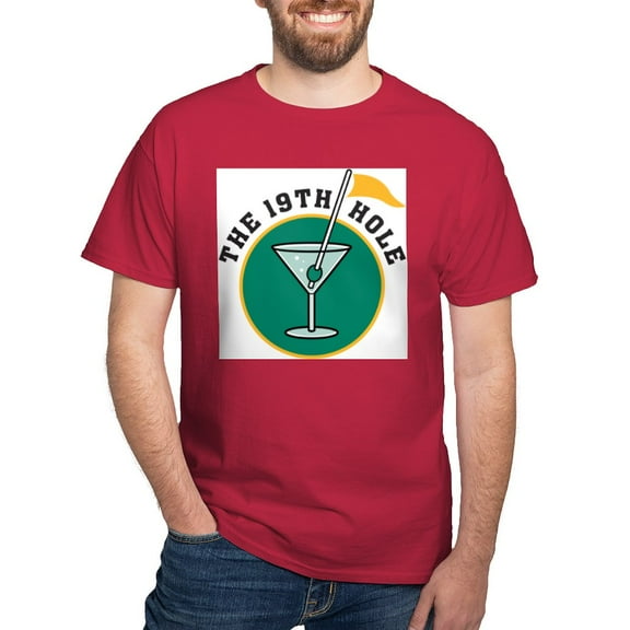 CafePress - 19Th Hole Ash Grey T Shirt - Men's Classic Graphic Cotton T-Shirt