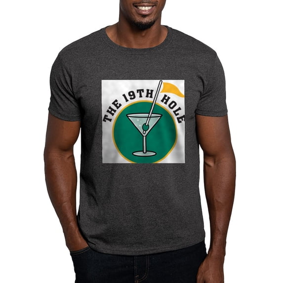 CafePress - 19Th Hole Ash Grey T Shirt - Men's Classic Graphic Cotton T-Shirt