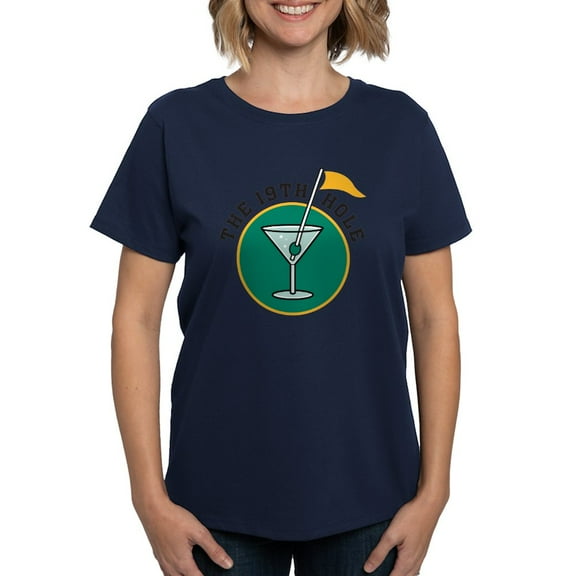 CafePress - 19Th Hole Women's Dark T Shirt - Women's Traditional Fit Dark T-Shirt