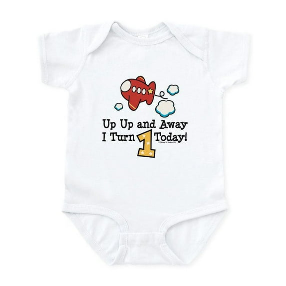 CafePress - 1St Birthday Airplane Infant Bodysuit - Baby Light Bodysuit, Size Newborn - 24 Months