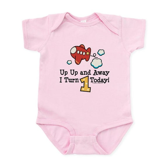 CafePress - 1St Birthday Airplane Infant Bodysuit - Baby Light Bodysuit, Size Newborn - 24 Months