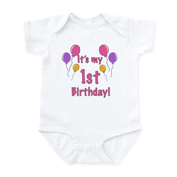 CafePress - 1St Birthday Infant Bodysuit - Baby Light Bodysuit, Size Newborn - 24 Months