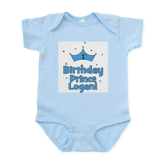 CafePress - 1St Birthday Prince Logan! Infant Bodysuit - Baby Light Bodysuit, Size Newborn - 24 Months