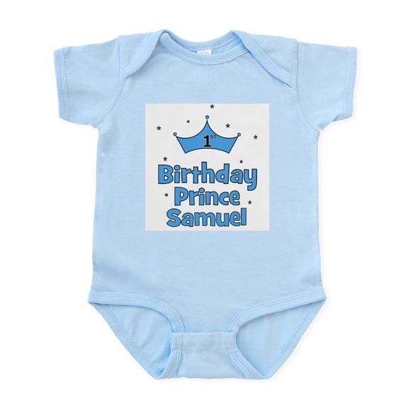 CafePress - 1St Birthday Prince SAMUEL! Infant Bodysuit - Baby Light Bodysuit, Size Newborn - 24 Months
