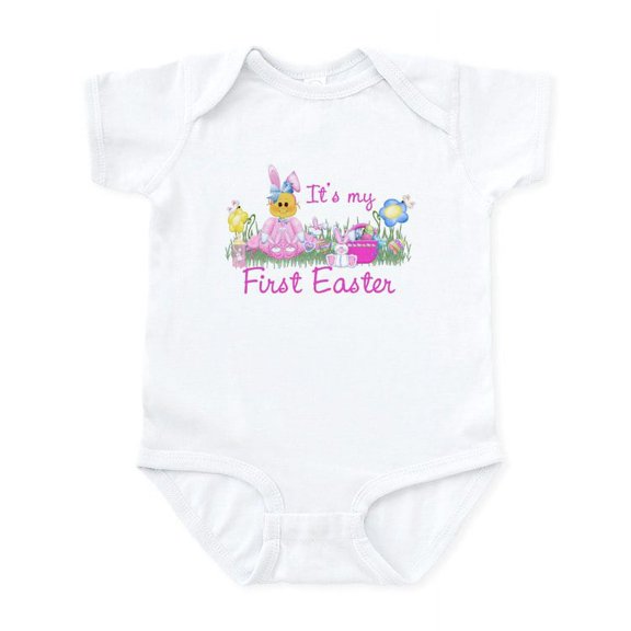 CafePress - 1St Easter Baby! Pink First Easter Infant Bodysuit - Baby Light Bodysuit, Size Newborn - 24 Months