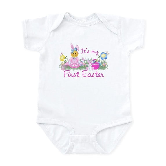 CafePress - 1St Easter Baby! Pink First Easter Infant Bodysuit - Baby Light Bodysuit, Size Newborn - 24 Months
