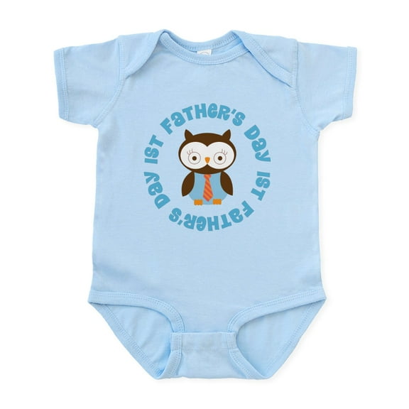 CafePress - 1St Fathers Day Body Suit - Baby Light Bodysuit, Size Newborn - 24 Months