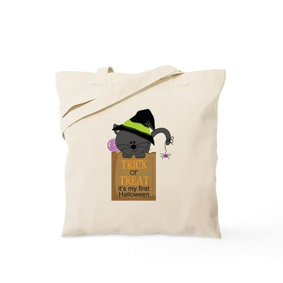 CafePress - 1St Halloween Trick Or Treat Tote Bag - Unisex Canvas Tote Bag, Beige, 1-Piece