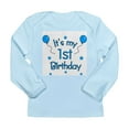 thumbnail image 1 of CafePress - 1Stbdayblue Long Sleeve T Shirt - Long Sleeve Infant T-Shirt, 1 of 2