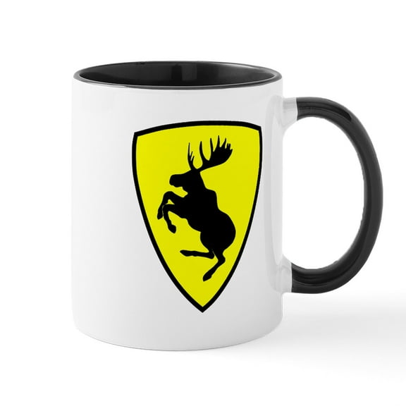 CafePress - 2.75 Prancing Moose Mugs - 11 oz Ceramic Mug - Novelty Coffee Tea Cup