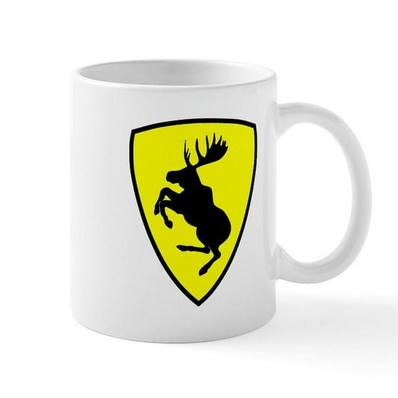 CafePress - 2.75 Prancing Moose Mugs - 11 oz Ceramic Mug - Novelty Coffee Tea Cup