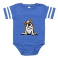 thumbnail image 1 of CafePress - 2 Brwnbulldog - Cute Infant Baby Football Bodysuit, 1 of 3