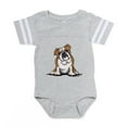 thumbnail image 1 of CafePress - 2 Brwnbulldog - Cute Infant Baby Football Bodysuit, 1 of 3