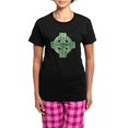 thumbnail image 1 of CafePress - 2 Celtic Cross Equal Arms Women's Dark Pajamas - Women's Short Sleeve Print T-Shirt and Pants Dark Cotton Pajama Set, 1 of 7