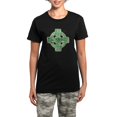 thumbnail image 1 of CafePress - 2 Celtic Cross Equal Arms Women's Dark Pajamas - Women's Short Sleeve Print T-Shirt and Pants Dark Cotton Pajama Set, 1 of 7