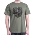 thumbnail image 1 of CafePress - 2 Dragons Black Chrome Dark T Shirt - Men's Classic Graphic Cotton T-Shirt, 1 of 4