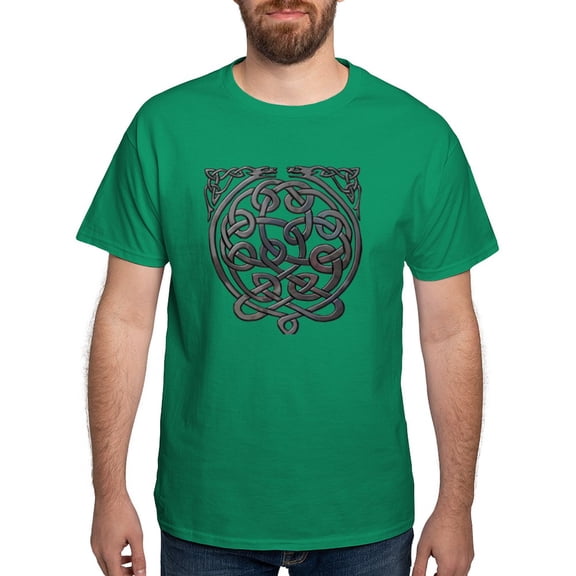 CafePress - 2 Dragons Black Chrome Dark T Shirt - Men's Classic Graphic Cotton T-Shirt