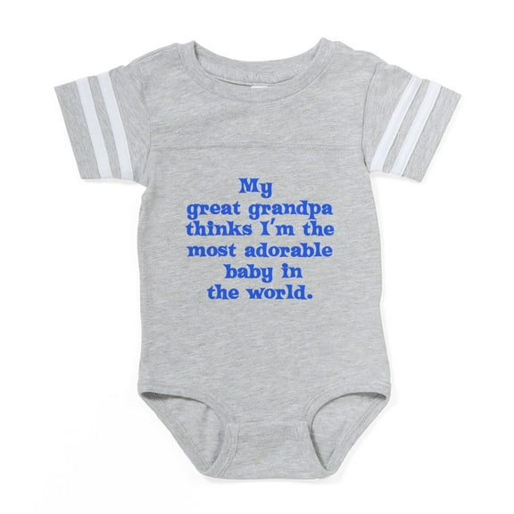 CafePress - 2 Great_Grandpa - Cute Infant Baby Football Bodysuit