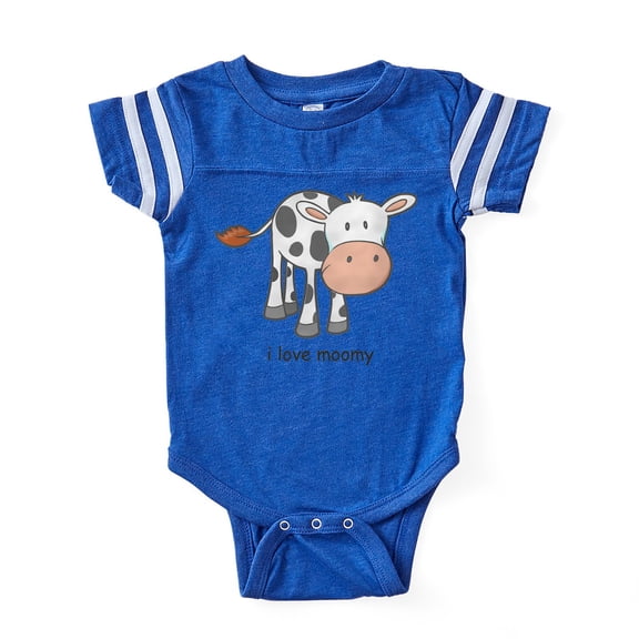 CafePress - 2 Ilovemoomy - Cute Infant Baby Football Bodysuit