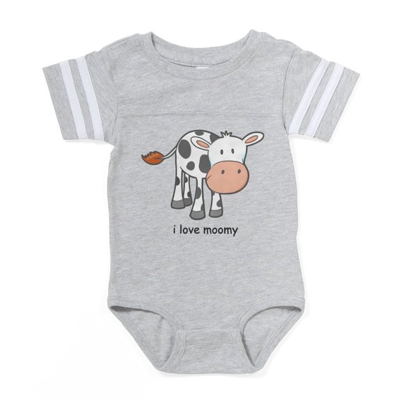 CafePress - 2 Ilovemoomy - Cute Infant Baby Football Bodysuit