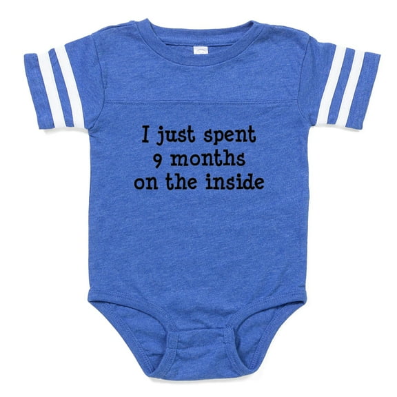 CafePress - 2 Inside7x7 - Cute Infant Baby Football Bodysuit