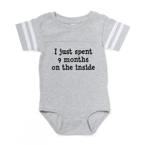 CafePress - 2 Inside7x7 - Cute Infant Baby Football Bodysuit