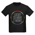 thumbnail image 1 of CafePress - 2 Moms Kids Dark T Shirt - Dark T-Shirt Kids XS-XL, 1 of 4