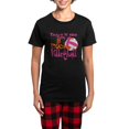 thumbnail image 1 of CafePress - 2 Much Volleyball Women's Dark Pajamas - Women's Short Sleeve Print T-Shirt and Pants Dark Cotton Pajama Set, 1 of 7