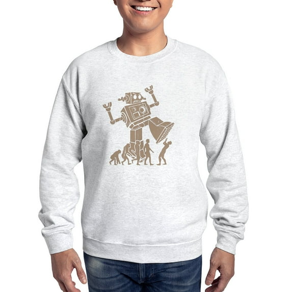 CafePress - 2 Robotv2 Sweatshirt - Crew Neck Sweatshirt