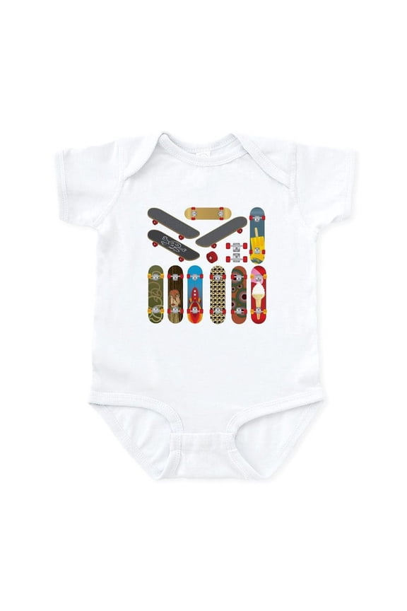 - 2 Skateboards Body Suit - Baby Light Bodysuit, Size Newborn - 24 Months