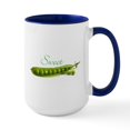 thumbnail image 1 of CafePress - 2 Sweet Pea Ceramic Mug - 15 oz Ceramic Large White Novelty Mug, 1 of 4