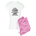 thumbnail image 1 of CafePress - 2 Years Of Love And Wine Pajamas - Women's Light Pajamas, 1 of 1