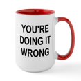 thumbnail image 1 of CafePress - 2000X2000youredoingitwrong Ceramic Mug - 15 oz Ceramic Large White Novelty Mug, 1 of 4