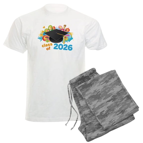 CafePress - 2026 Graduation Men's Light Pajamas - Men's Light Loose Fit Cotton Pajama Set