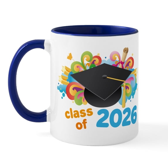 CafePress - 2026 Graduation Mug - 11 oz Ceramic Mug - Novelty Coffee Tea Cup