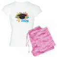 thumbnail image 1 of CafePress - 2026 Graduation Women's Light Pajamas - Women's Short Sleeve Print T-Shirt and Pants Light Cotton Pajama Set, 1 of 7