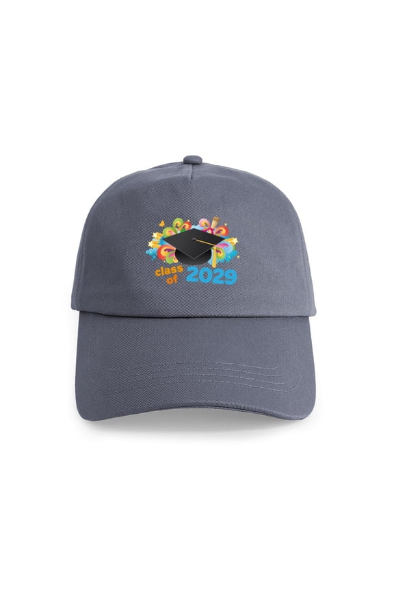 - 2029 Graduation Cap - Adjustable 100% Brushed Unisex Casual Cotton Baseball Cap, Beige, 1