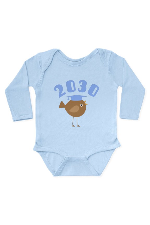 - 2030 Class Graduate Long Sleeve Infant Bodysuit - Long Sleeve Cotton Baby Bodysuit