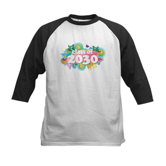 CafePress - 2030 Graduate Kids Baseball Jersey - Kids Cotton Baseball Jersey, 3/4 Sleeve Shirt