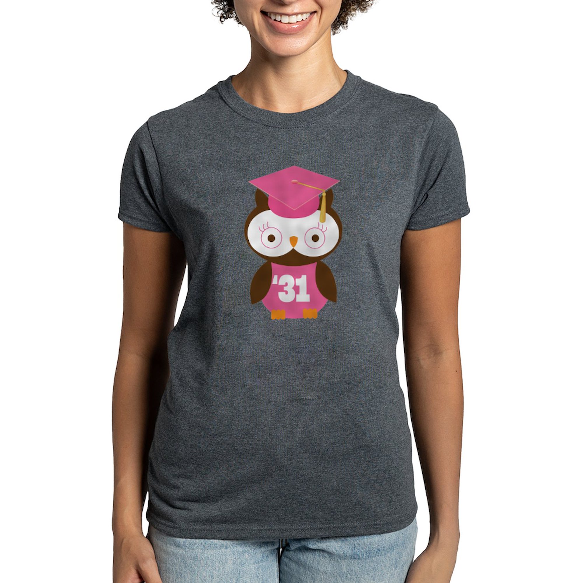 CafePress 2031 Owl Graduate Class T Shirt Women's Traditional Fit
