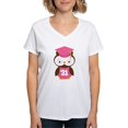 thumbnail image 1 of CafePress - 2031 Owl Graduate Class Women's V Neck T Shirt - Womens Cotton V-Neck T-shirt, 1 of 4