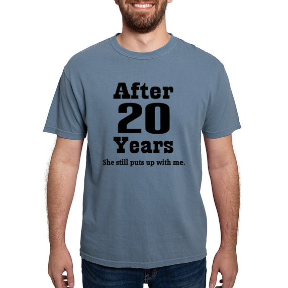 CafePress - 20Th Anniversary Funny Quote T Shirt - Mens Comfort Colors Shirt