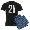 thumbnail image 1 of CafePress - 21 Years Old Men's Dark Pajamas - Men's Dark Loose Fit Cotton Pajama Set, 1 of 7