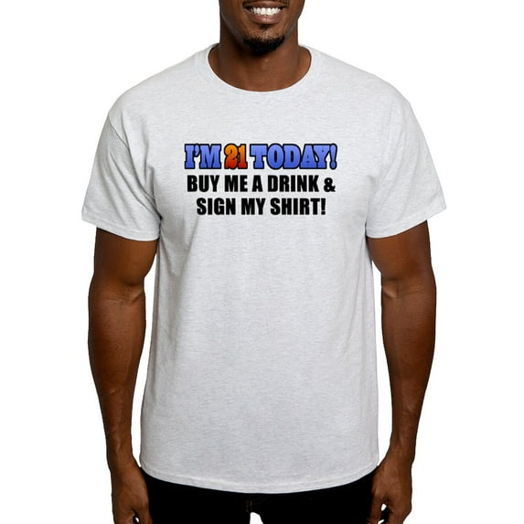 CafePress - 21St Birthday Men Light T Shirt - Men's Classic Graphic T-Shirt