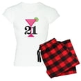thumbnail image 1 of CafePress - 21St Birthday Pink Cocktail Pajamas - Women's Light Pajamas, 1 of 4