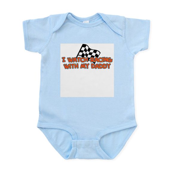 CafePress - 24 Racing Daddy Infant Bodysuit - Baby Light Bodysuit, Size Newborn - 24 Months