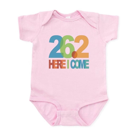 CafePress - 26.2 Here I Come Body Suit - Baby Light Bodysuit, Size Newborn - 24 Months