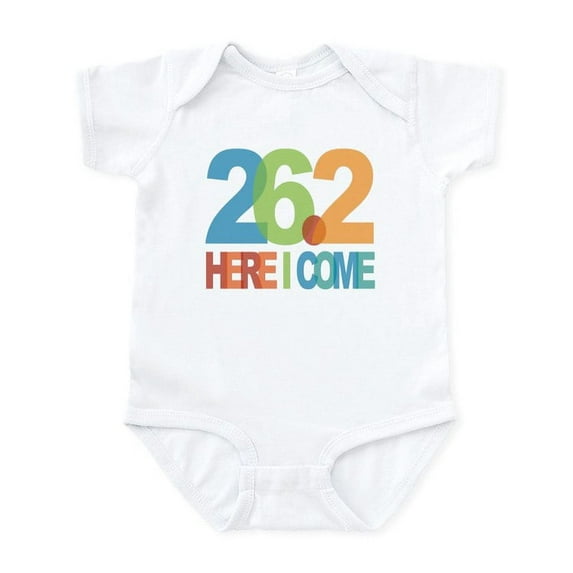 CafePress - 26.2 Here I Come Body Suit - Baby Light Bodysuit, Size Newborn - 24 Months